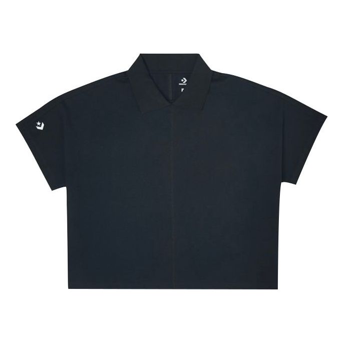 Converse Shapes Short Sleeve Polo Shirt Asia Sizing 'Black' 10021531-A01