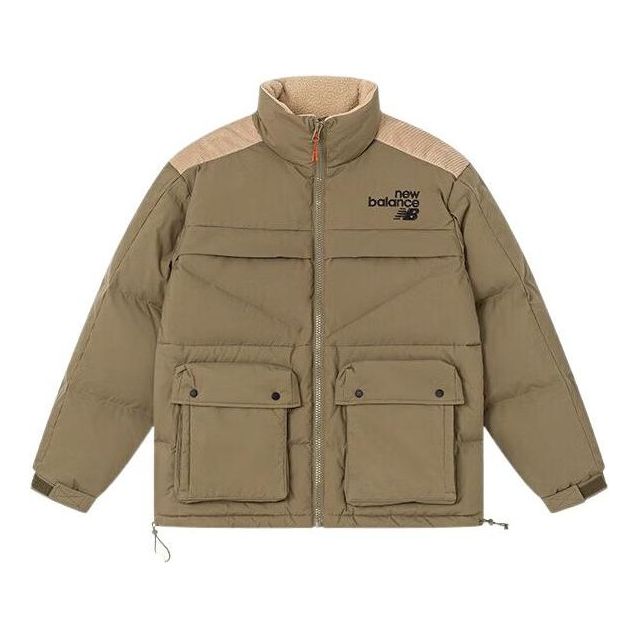 New Balance Winter Down Jacket Asia Sizing 'Olive Green Beige' AMJ24353-CGN