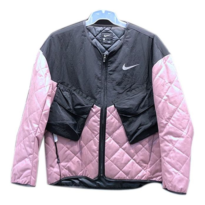 Nike Athleisure Casual Sports Running Stay Warm Jacket Black Pink CJ1460-516