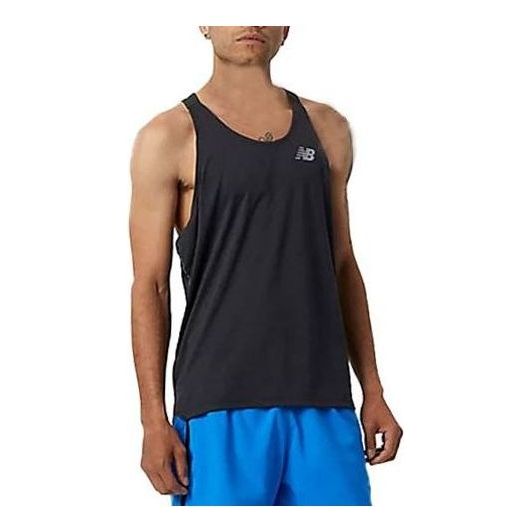 New Balance Impact Run Singlet Asia Sizing 'Black' MT21260BK