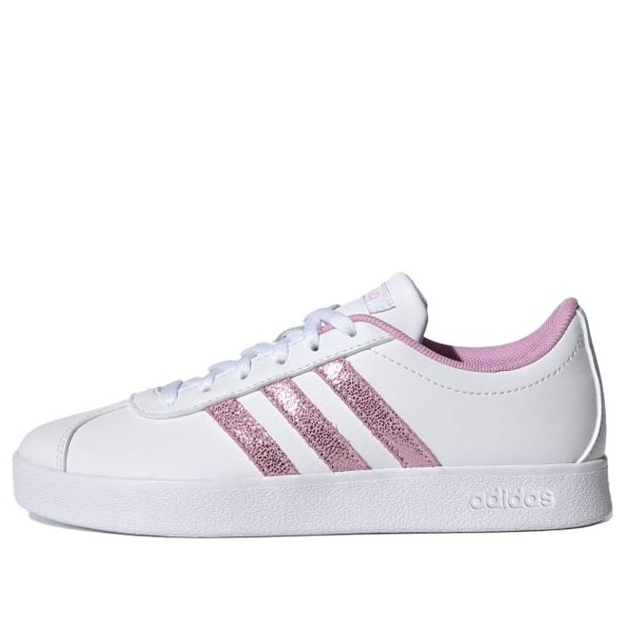 (GS) adidas VL Court K 'White Purple' FY8904