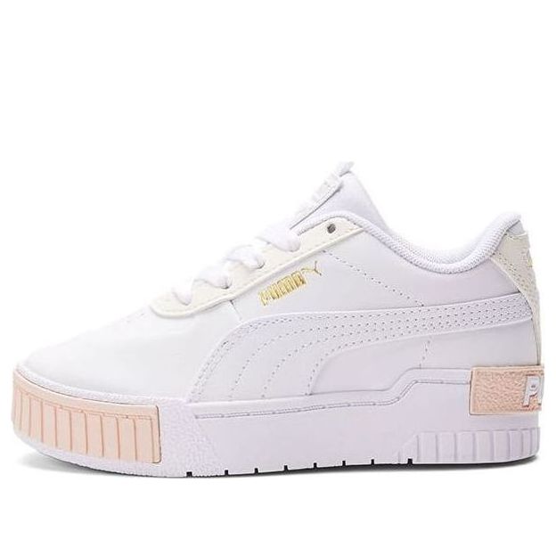 (PS) PUMA Cali Sport Casual Board Shoes White/Pink 374187-03