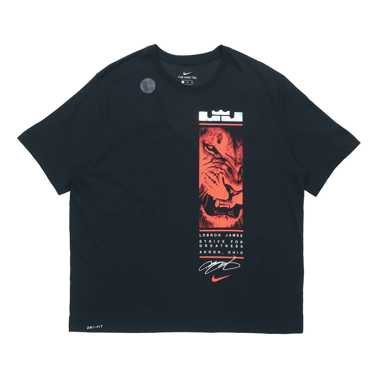 Nike Dri-Fit Lebron James Lion King Short Sleeved Male Black BQ3629-010