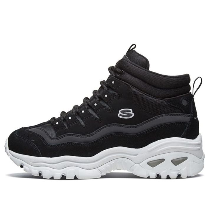 (WMNS) Skechers D Lites Energy Daddy Shoes Black 66666246-BLK