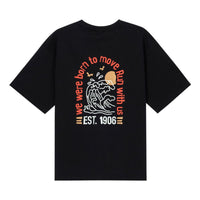 New Balance Cartoon Logo T-shirt Asia Sizing 'Black' AMT32363-BK