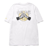 Li-Ning x David Crossover Graffiti Round Neck Short Sleeve White AHSP557-1