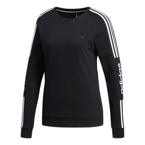 (WMNS) adidas neo Casual Round Neck Pullover Black EI4684