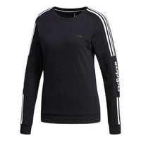 (WMNS) adidas neo Casual Round Neck Pullover Black EI4684