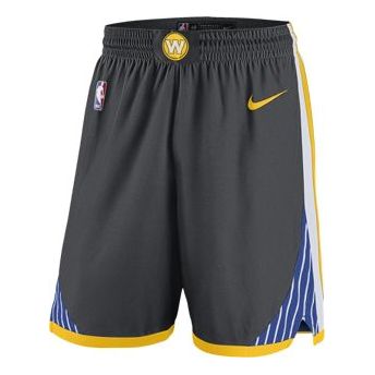 Nike Golden State Warriors Statement Shorts SW 'Grey Yellow' 879968-060