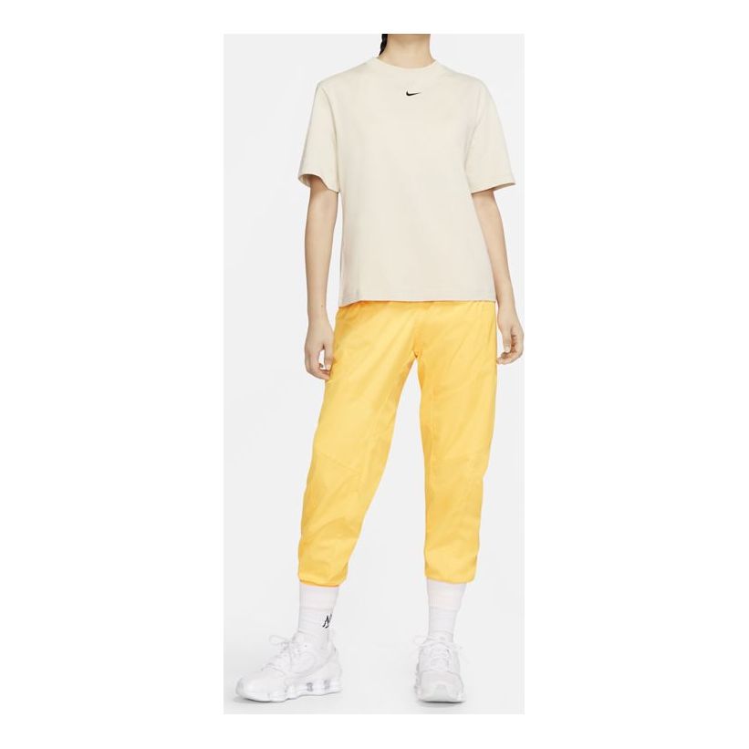 (WMNS) Nike ESSENTIAL Round-neck 'Beige' CT2588-140