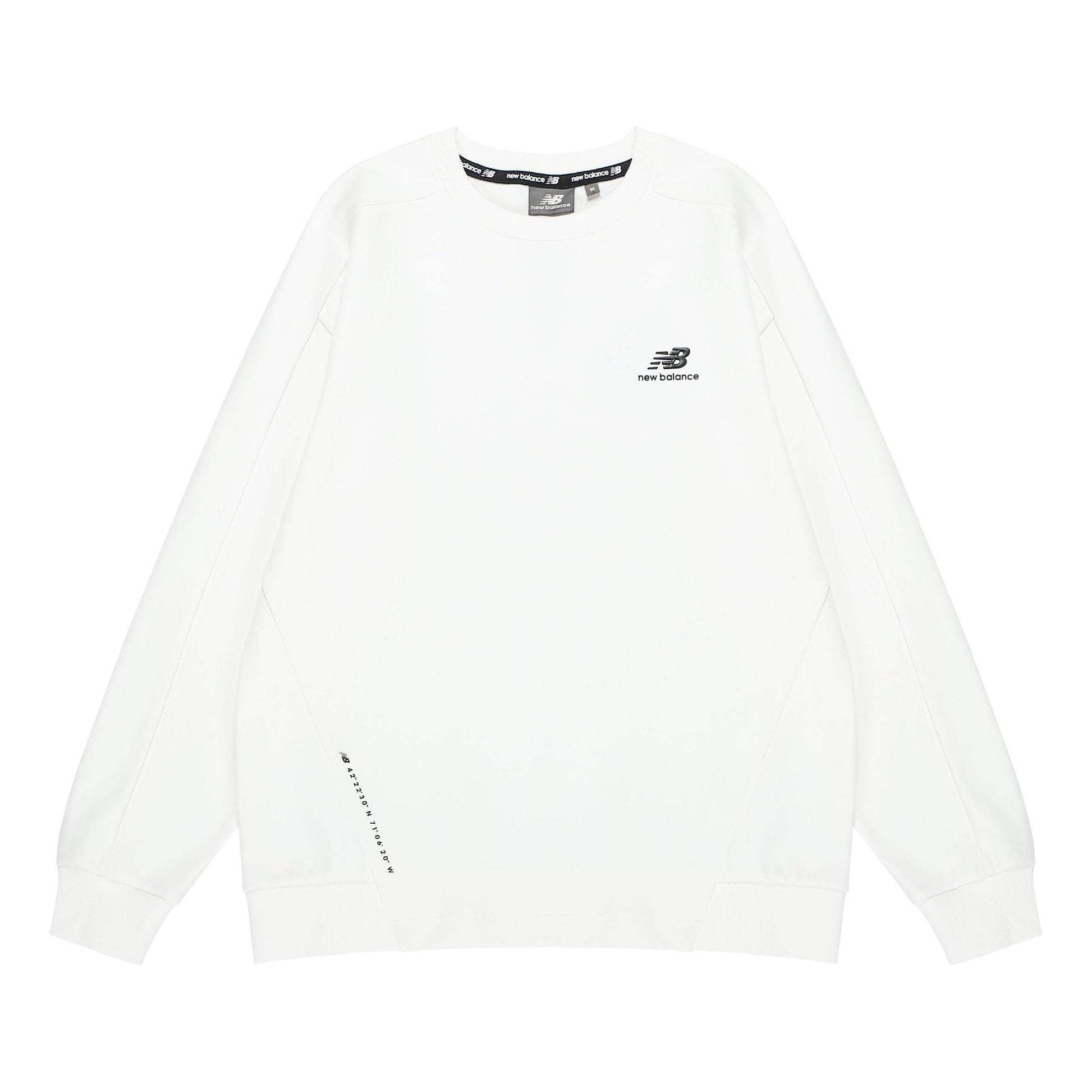 New Balance Sweatshirt Asia Sizing 'White' 5CC38623-IV