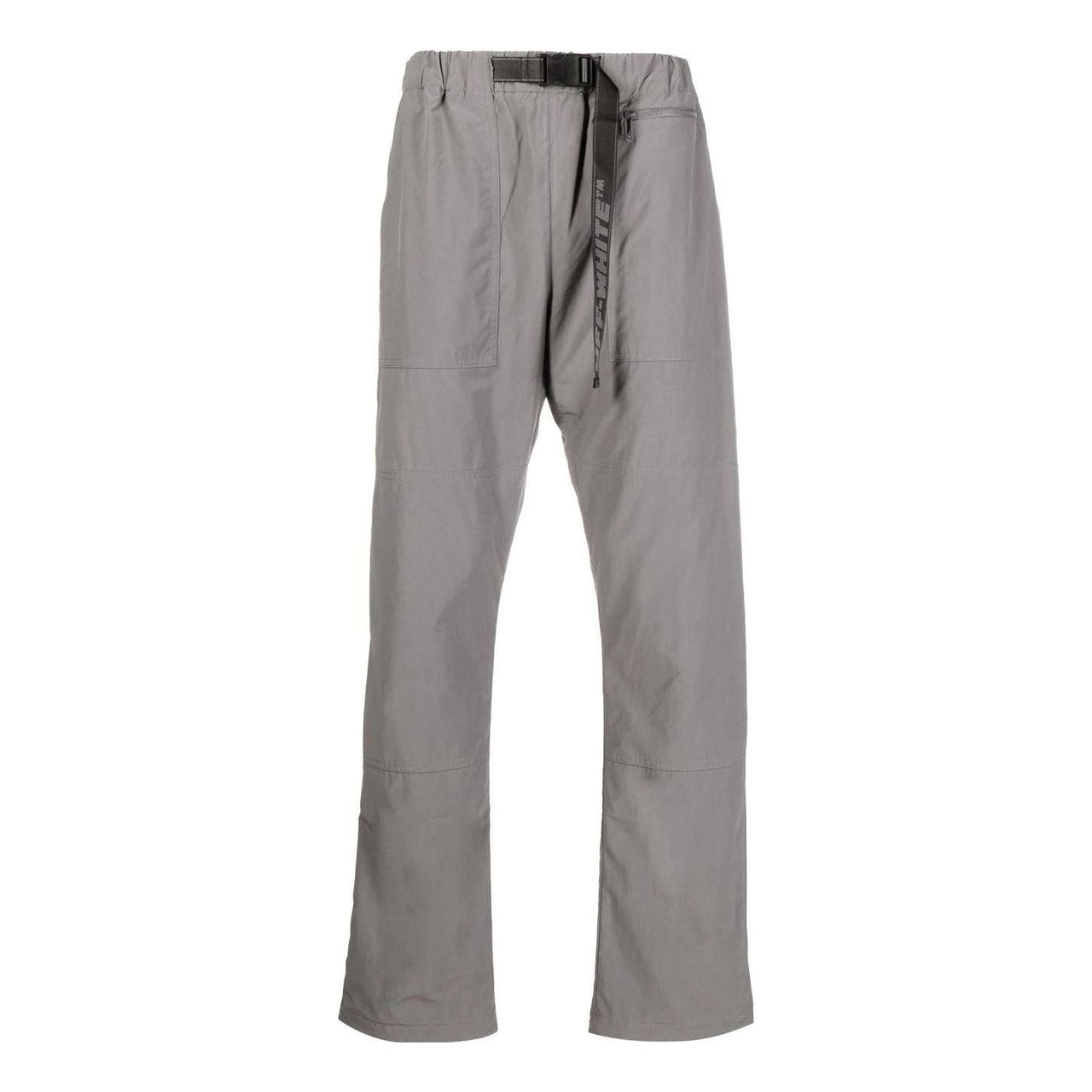 Men's Off-White FW22 Solid Color Belt Casual Long Pants/Trousers Gray OMCA230F22FAB0010707
