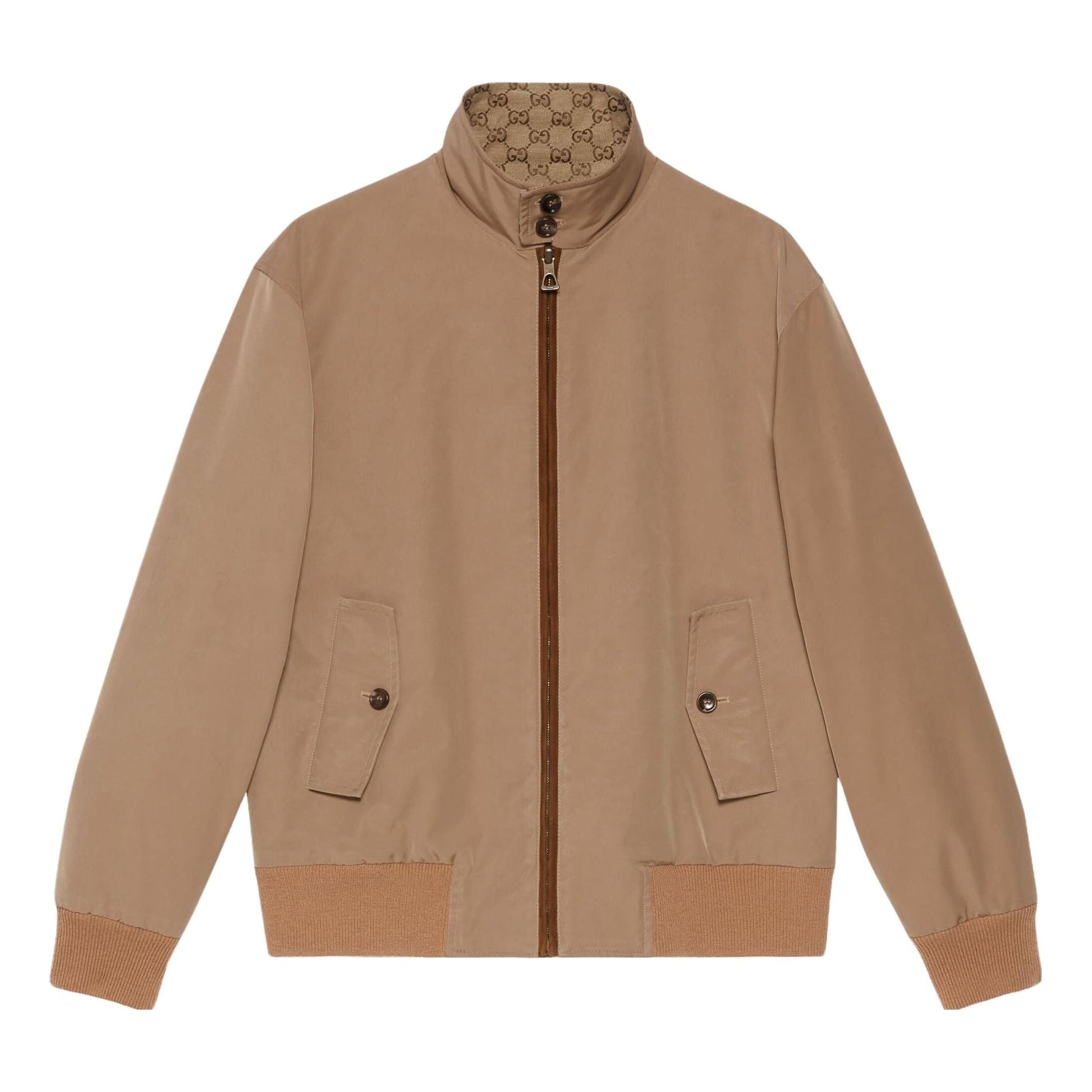 Gucci GG Canvas Reversible Jacket 'Beige Ebony' 717009-Z8A57-9118
