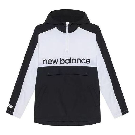New Balance Colorblock Casual Jacket Asia Sizing 'Black White' NA81N011-BK