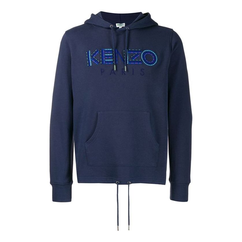 Men's KENZO Alphabet Logo Pattern Long Sleeves Navy Blue F965SW3614ME-78