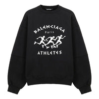 Men's Balenciaga SS21 Hole Large Round Neck Long Sleeves Black 641654TJVI71070