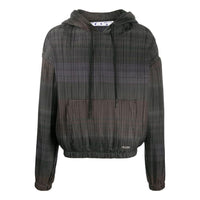 Men's Off-White SS22 Stripe Hooded Long Sleeves Version Black OMBB037F20FAB0016000BROWN
