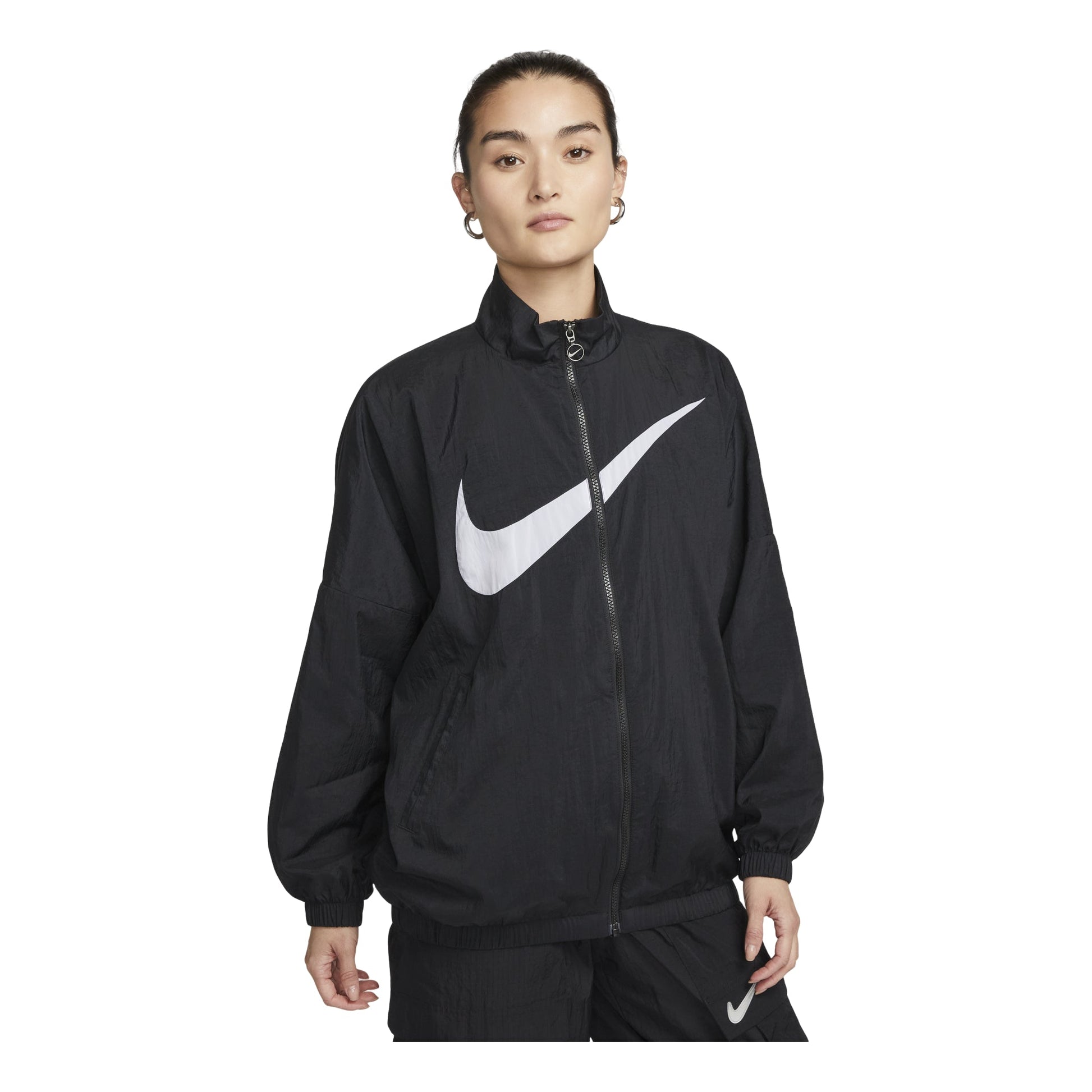 (WMNS) Nike Sportswear Essential Woven Jacket 'Black' DX5865-010
