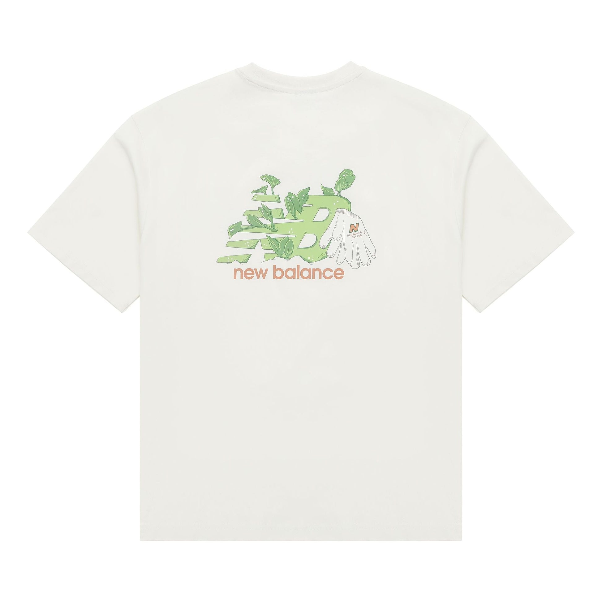 New Balance Graphic Logo Casual Tee Asia Sizing 'White' AMT31330-CIC