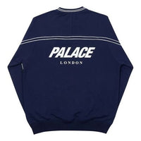 PALACE Alphabet Logo Printing Round Neck Pullover Unisex Navy Blue P19CS196