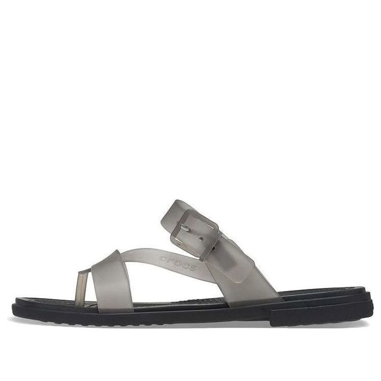 (WMNS) Crocs Shoes Sports slippers 'Translucent Black' 207173-001