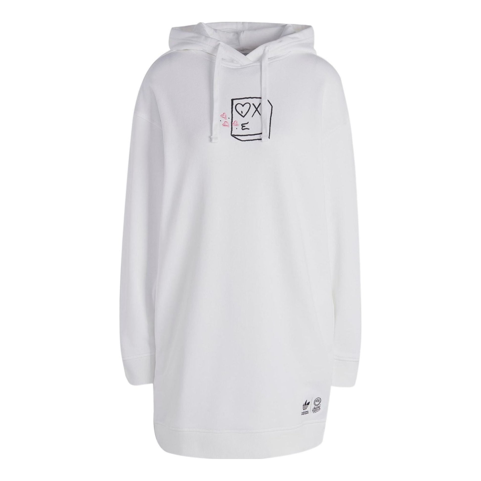 (WMNS) adidas Original ANDRE SARAIVA hooded dress 'White' HY4270