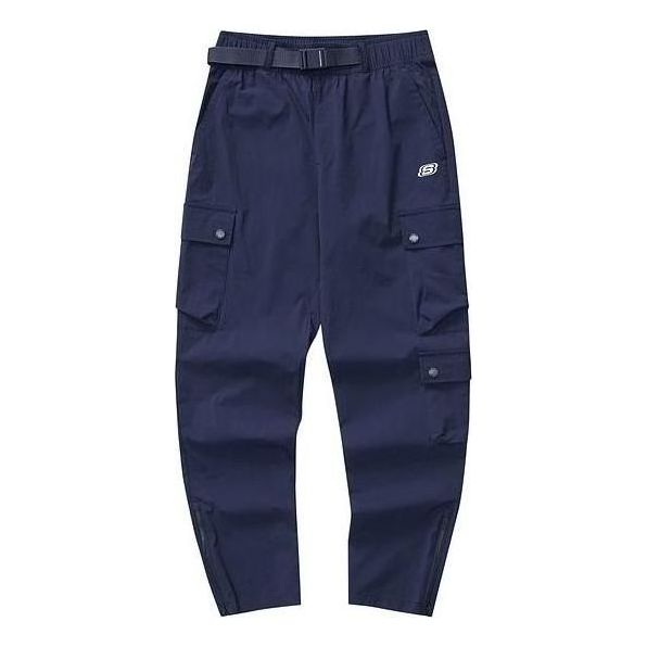 (WMNS) Skechers Quick-Drying Cool Feeling Workwear Casual Pants 'Navy' L223W086-00DU