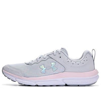 (GS) Under Armour Assert 10 AC 'Halo Grey Pink Sugar' 3026189-102