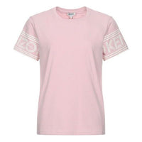KENZO Cuff Logo Printing Short Sleeve Pink Red F86-2TS793-985-34