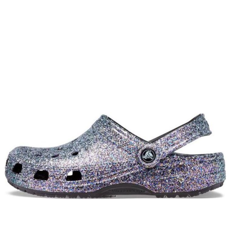 Crocs Classic Glitter Clogs 'Silver Multi' 205942-0C4