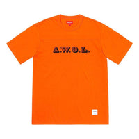 Supreme SS19 AWOL Football Top Orange Tee SUP-SS19-444