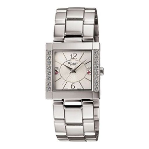 CASIO SHEEN Waterproof Stainless Steel Strap Silver Analog SHN-4014D-7ADR