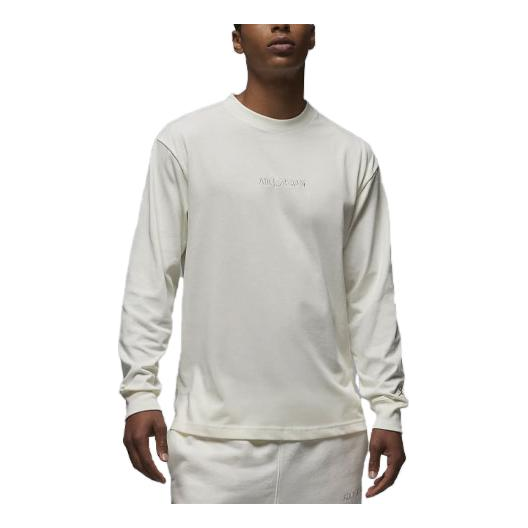 Air Jordan Wordmark Long-Sleeve T-Shirt 'Sail' FJ0702-133