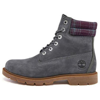 (WMNS) Timberland Linden Woods 6 Inch Waterproof Boots 'Dark Grey and Printed Collar' A2DVS