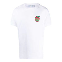 Off-White SS21 Chest Logo Printing Round Neck Short Sleeve Ordinary Version White OMAA027S21JER0220125