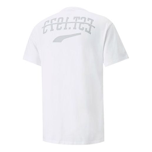 PUMA Crew Neck Short Sleeve T-Shirt 'White' 534227-01