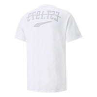 PUMA Crew Neck Short Sleeve T-Shirt 'White' 534227-01
