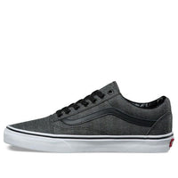 Vans Old Skool Wear-Resistant Non-Slip Low Top Casual Skate Shoes Unisex Black Gray Blackgray VN0A38G1U4J