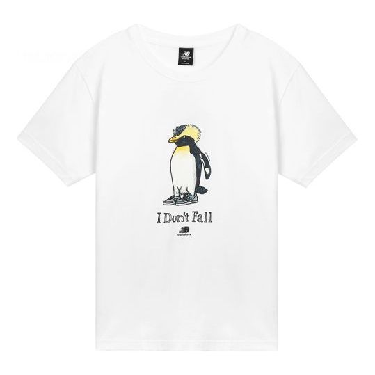 New Balance Casual Graphic Print Tee Asia Sizing 'White' AMT12340-WT