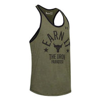 Under Armour Project Rock Pain Into Power Tank Top 'Olive Green' 1353922-315