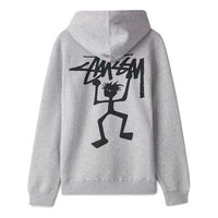 Stussy Warrior Man Hood Pullover Unisex Gray 1924435-AH