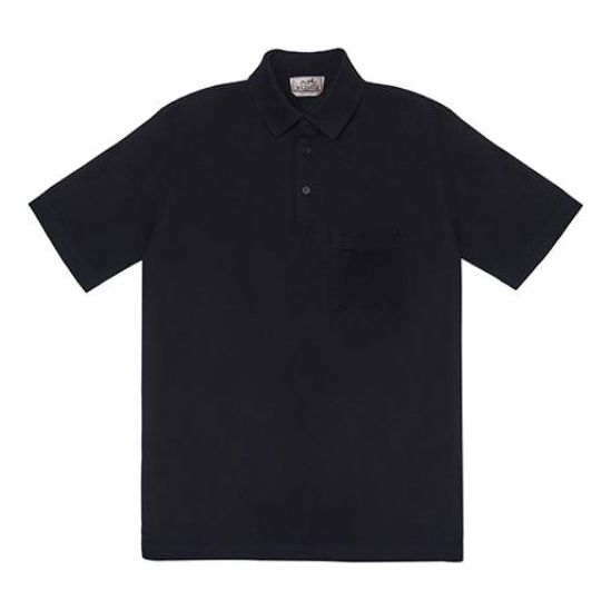 HERMES SS21 Polo Shirt 'Black' H072325HA02