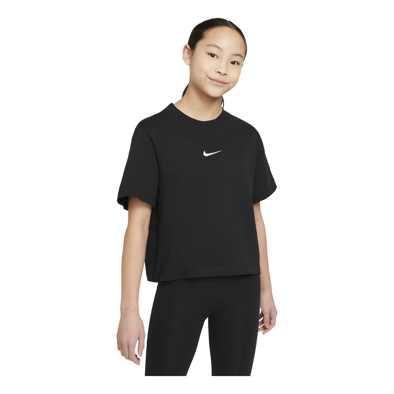 (GS) Nike Sportswear T-Shirt 'Black White' DH5750-010