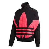 adidas originals Stand Collar Sports Jacket Black Pink GJ0611