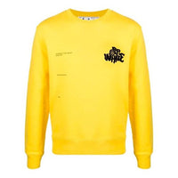 Off-White SS21 Logo Printing Loose Long Sleeves Version Yellow OMBA025S21FLE0121910