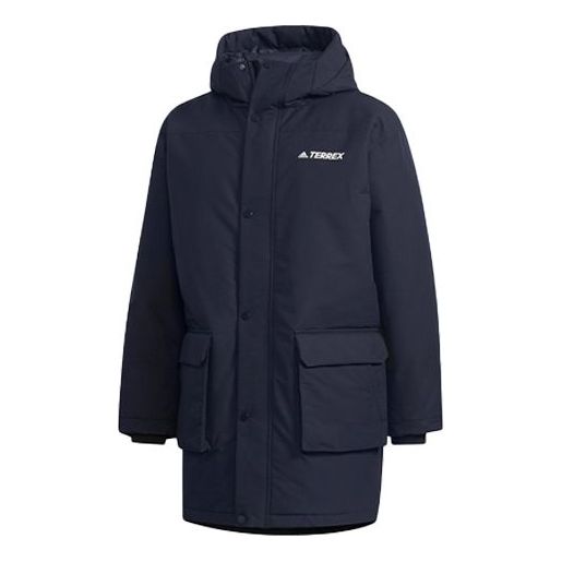adidas protection against cold Stay Warm hooded down Jacket Blue EH4993