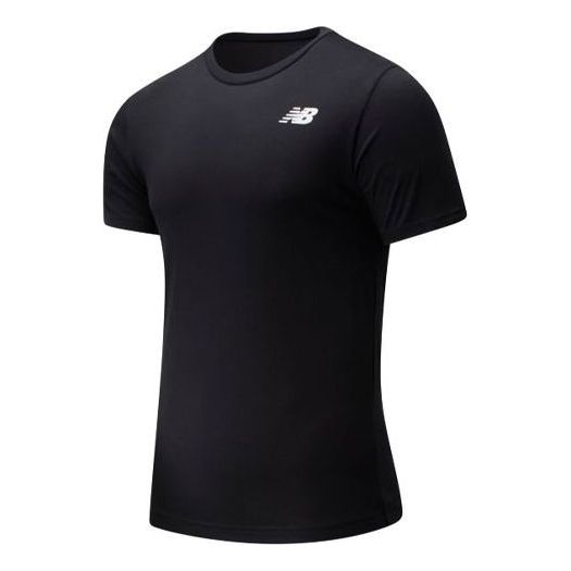 New Balance Men's New Balance Classic Arch Back Alphabet Casual Short Sleeve Black T-Shirt MT01985-BK