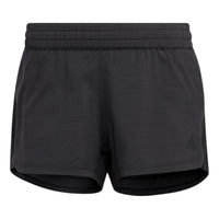 (WMNS) adidas Pacer Training 3-Stripes Heather Woven Shorts Asia Sizing 'Black' GT1186