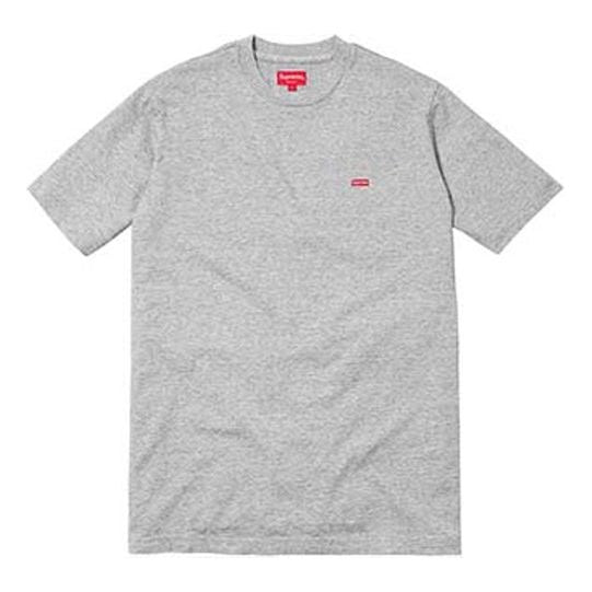 Supreme SS18 Small Box Heather Grey Tee 'Grey Red' SUP-SS18-0082