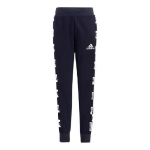 (PS) adidas Logo Training Pants 'Black White' HM5197